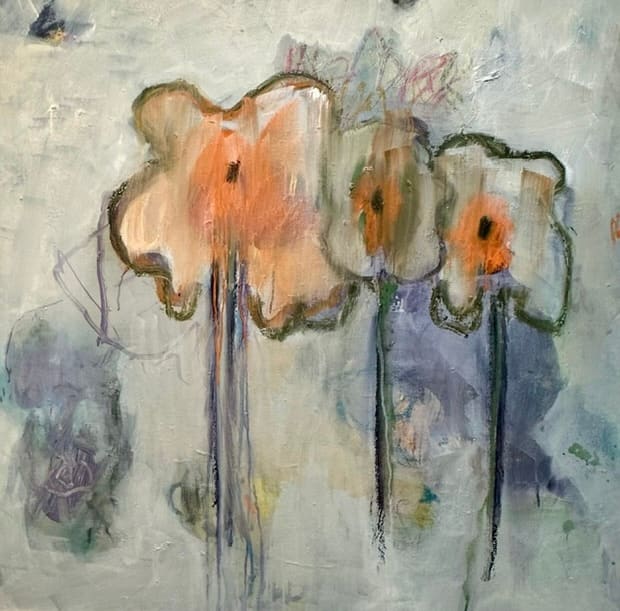 THREE POPPIES by Judy Zimbert 