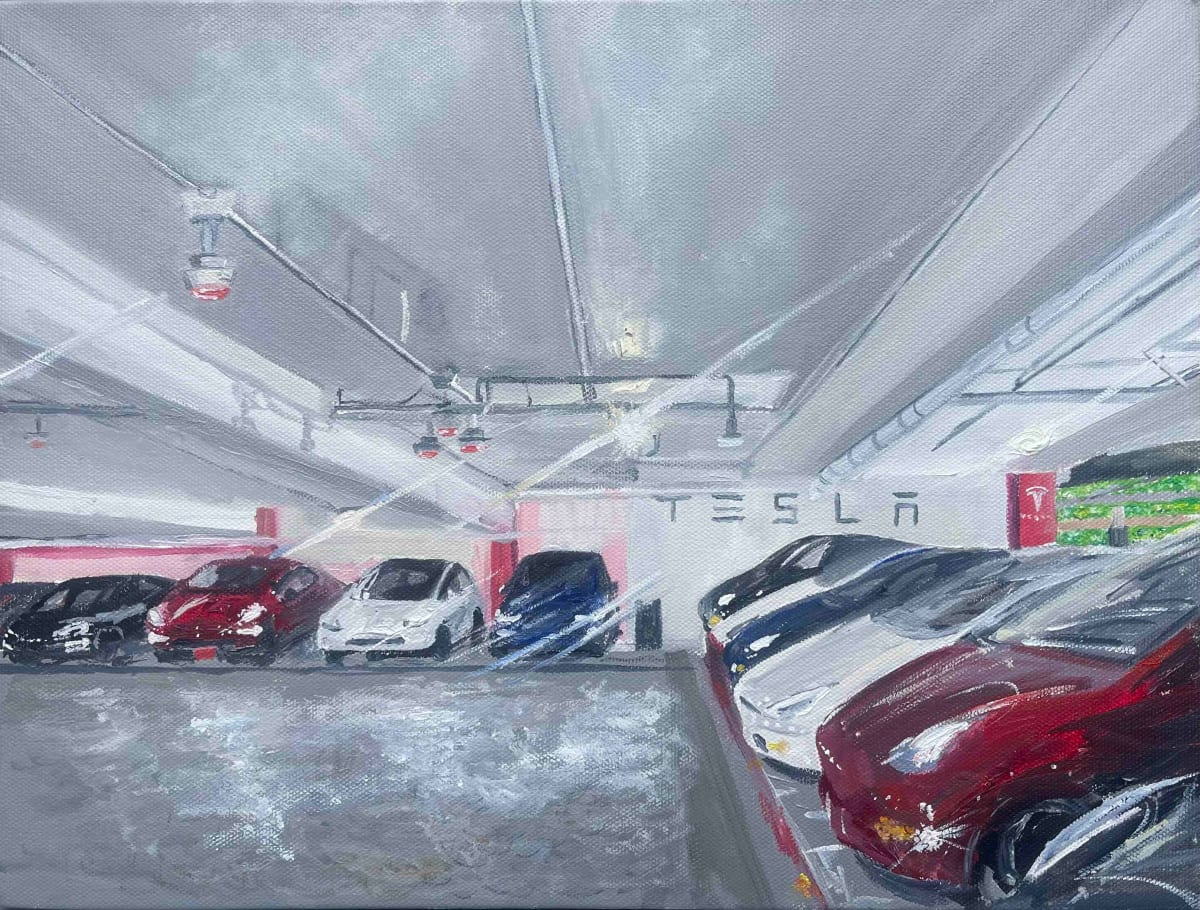 Teslas Westfield Century City by Emily Wallerstein 