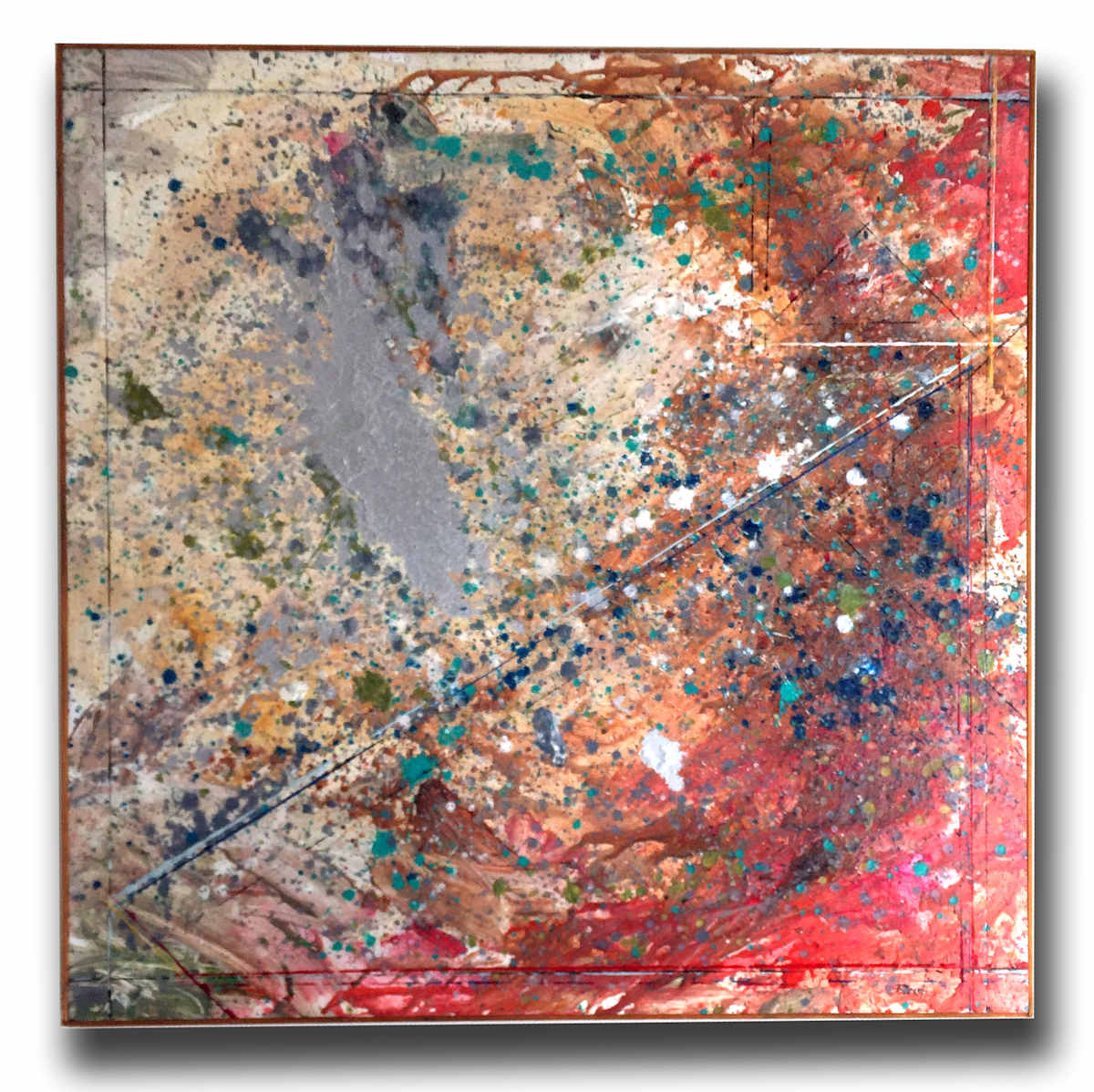 Abstract Silver Moon by Gary Polonsky 