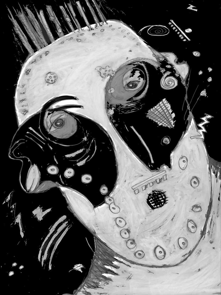 Fugitive #2 B& W by Jane Peterson, Image 1.
