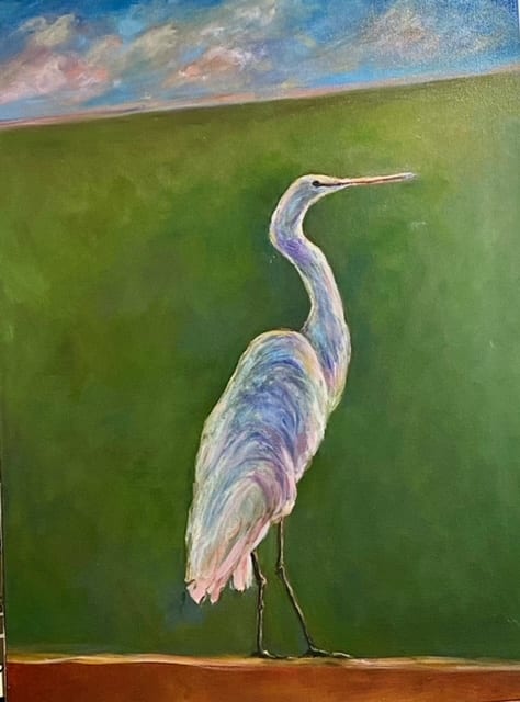 MAJESTIC EGRET by Kathleen Losey 