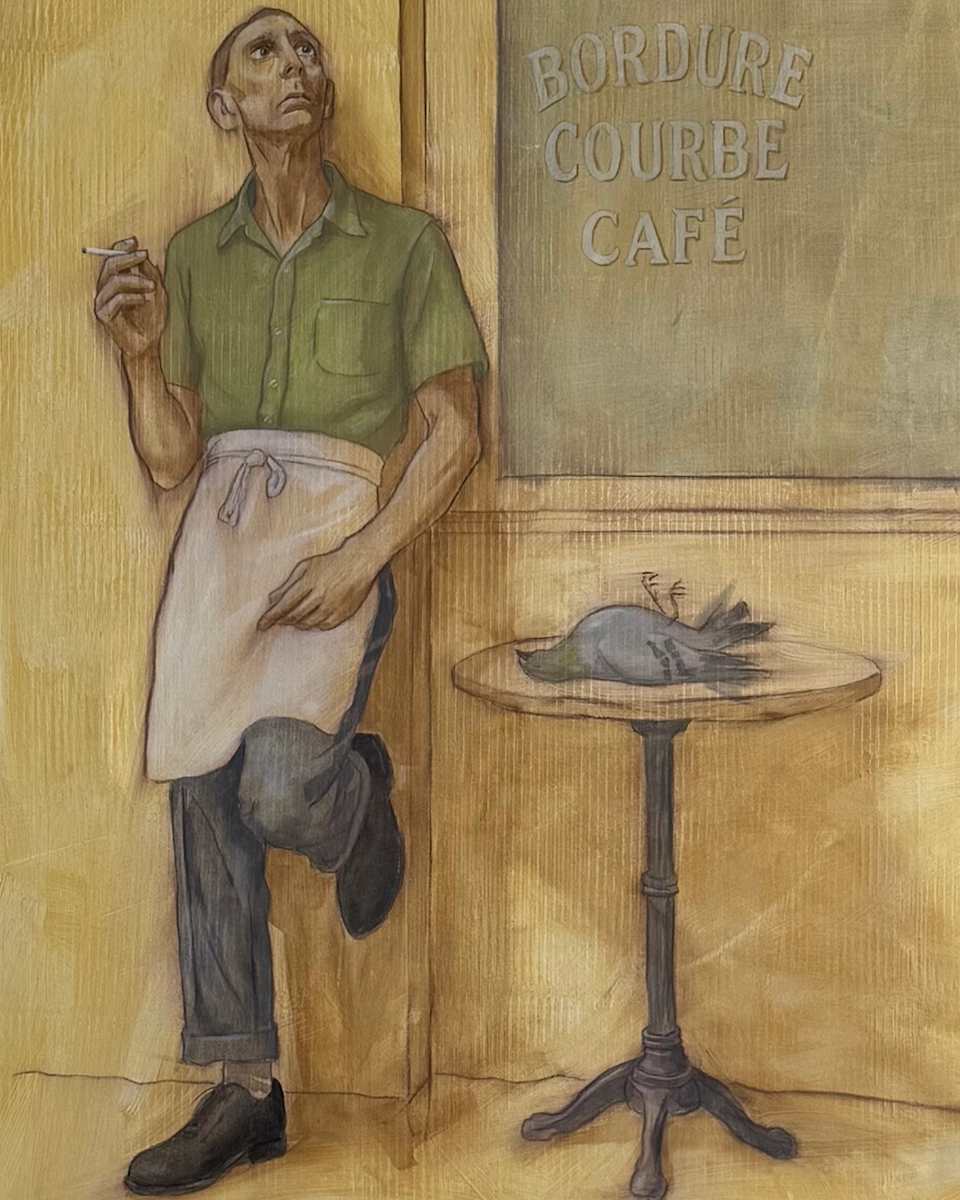 Bordure Courbe Cafe by Peter Van Dyke 
