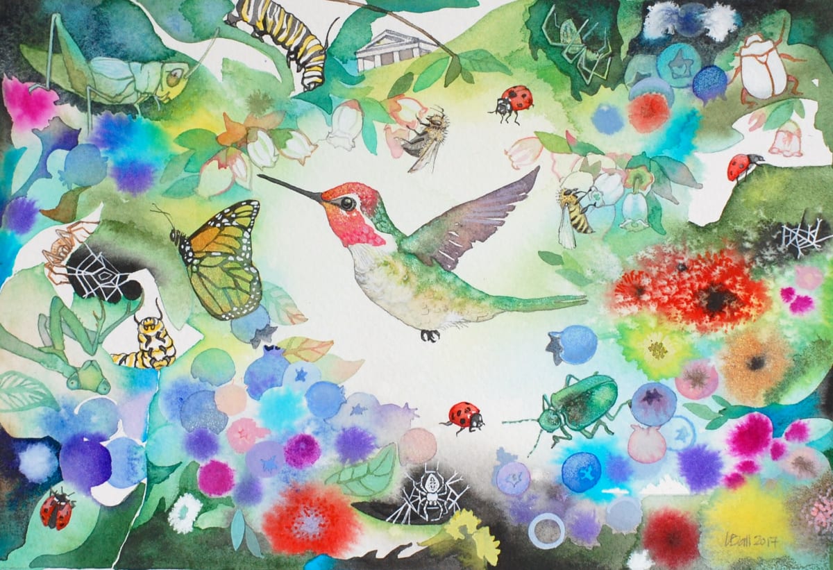 Imagery Winery, Code Blue, 2017 by Laura Ball  Image: Artwork for the Code Blue wine label.