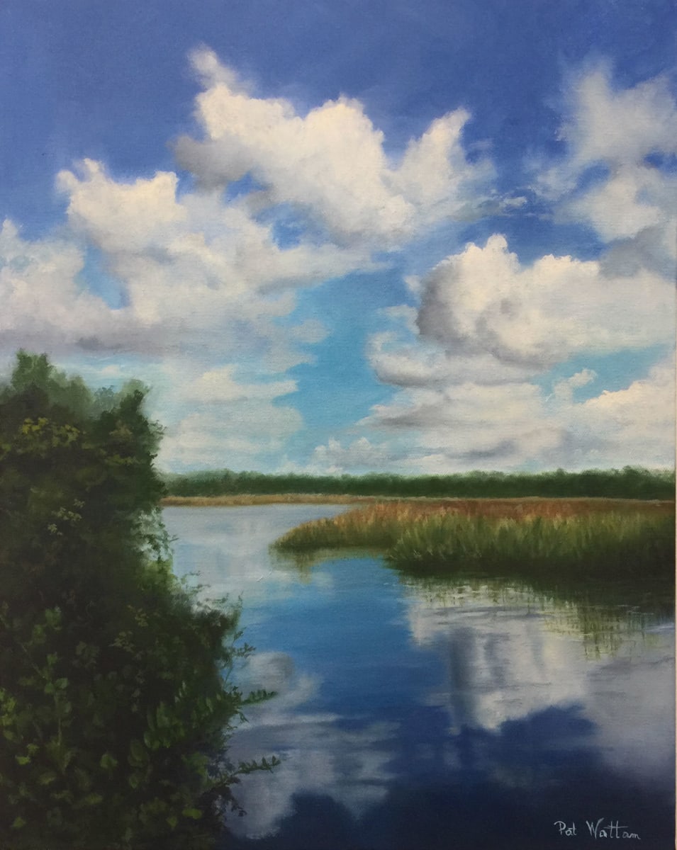 Clouds on the Marsh by Pat Wattam 