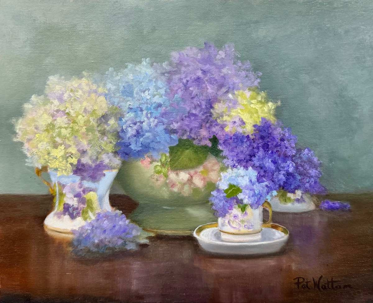 Hydrangea Snowballs by Pat Wattam, Image 1.