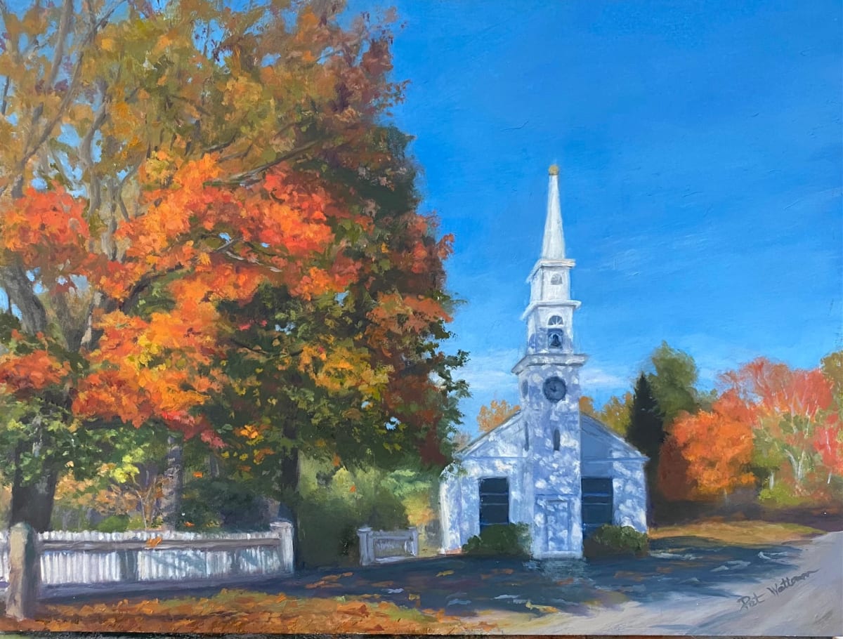 Little Church in the Fall by pat wattam 