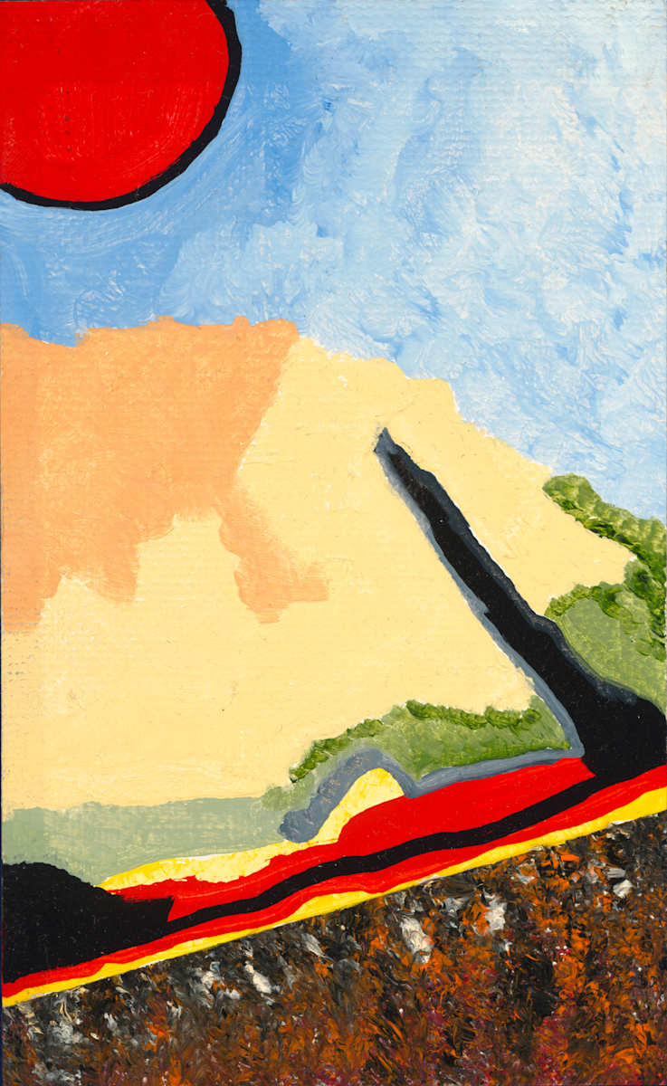 Landscape With Red Sun  ** by Angelo DeFilippo, Image 1.