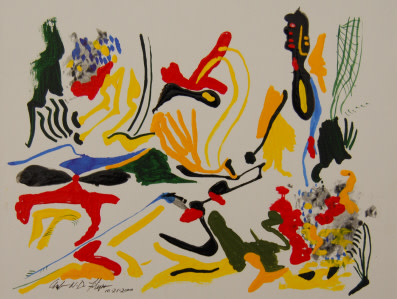 Acrylic Composition IV by Angelo DeFilippo 