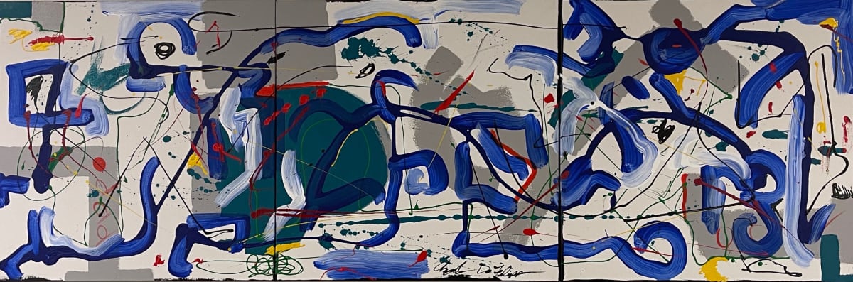 Blue Triptych  ** by Angelo DeFilippo, Image 1.