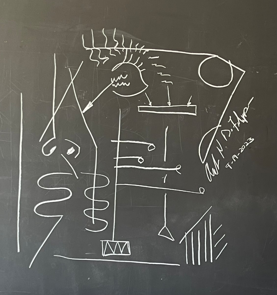 Chalkboard Five  **  9-2023 by Angelo DeFilippo, Image 1.
