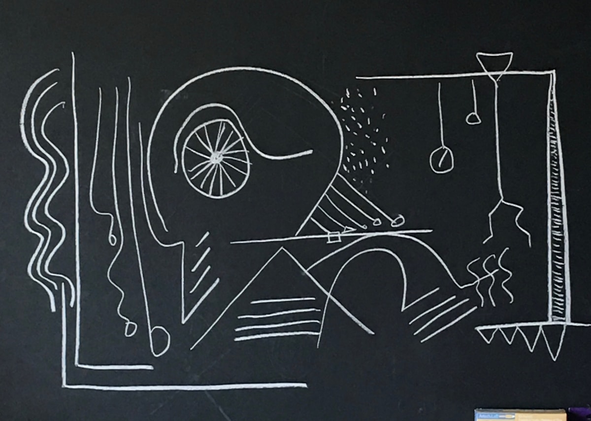 Chalkboard One  **  9-2018 by Angelo DeFilippo, Image 1.