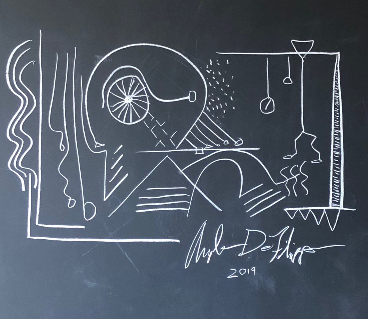 Chalkboard Two  **  2019 by Angelo DeFilippo, Image 1.