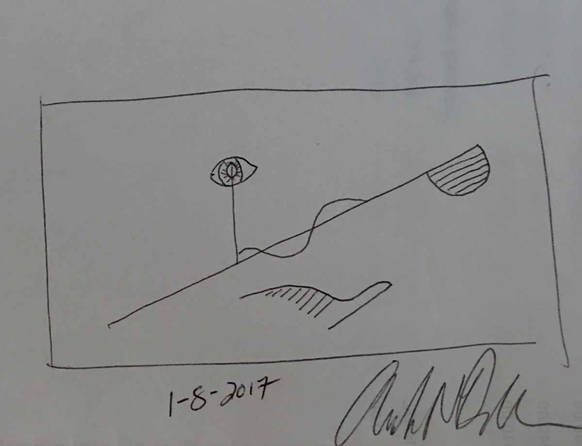 Portrait With One Eye Open ** by Angelo DeFilippo 