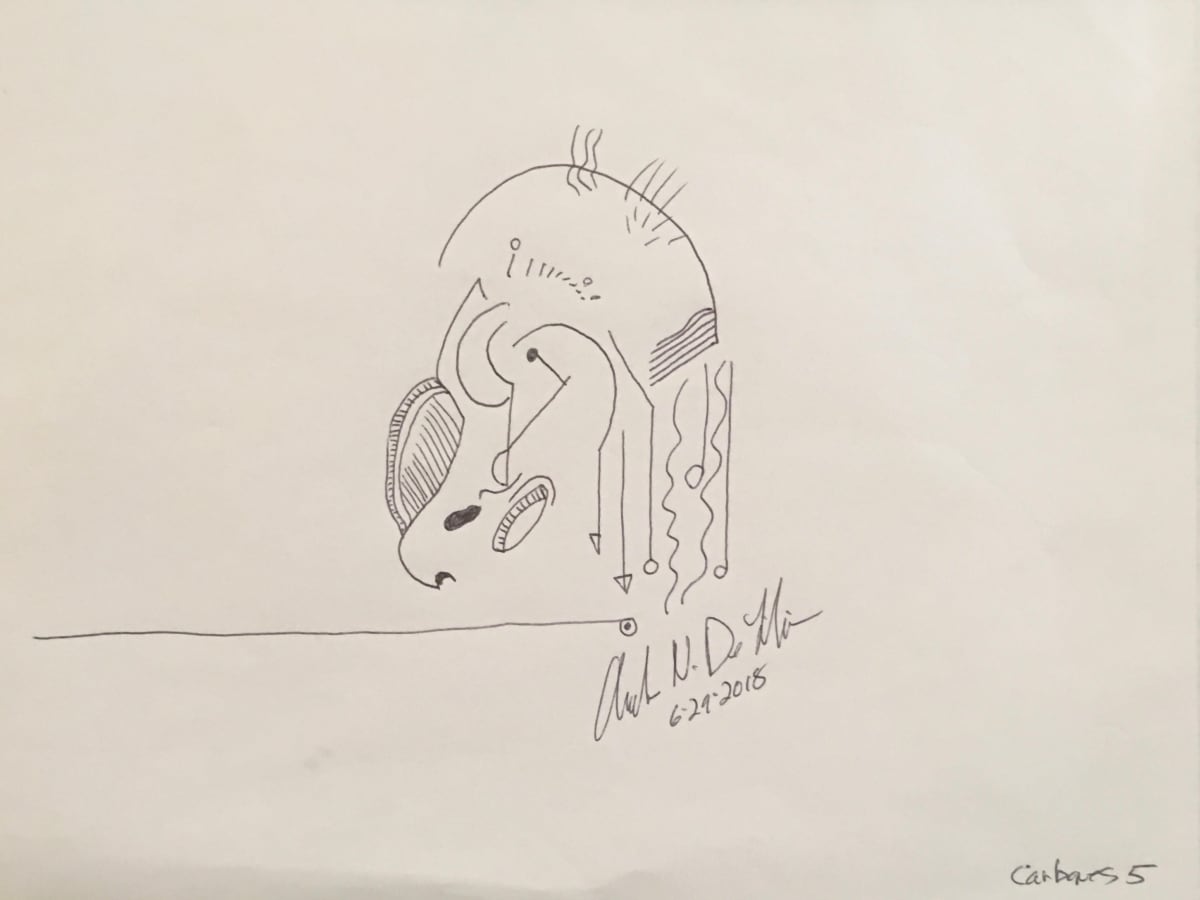 Untitled 529 (Entering Via Cheek Hole (Carbones 5) by Angelo DeFilippo, Image 1.