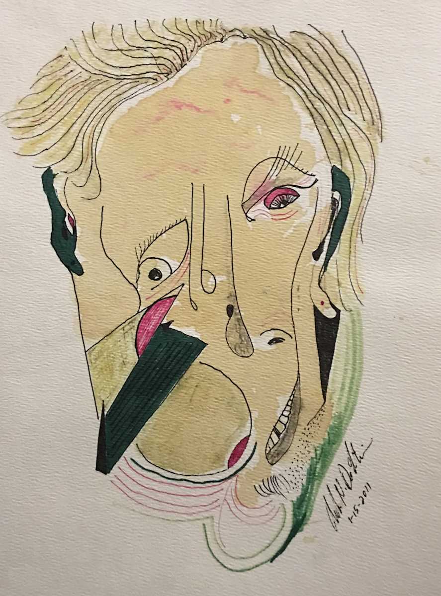 Untitled 520 (Portrait with a Crooked Smile) by Angelo DeFilippo, Image 1.