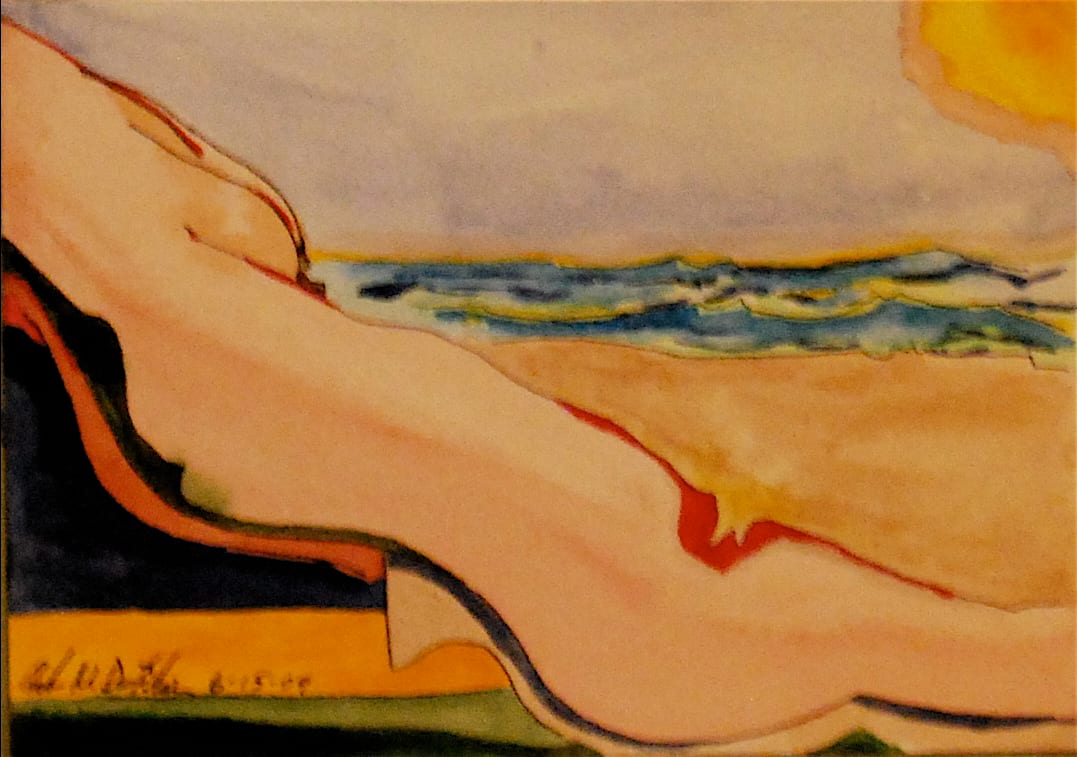 Sun Bather Alone  ** by Angelo DeFilippo 