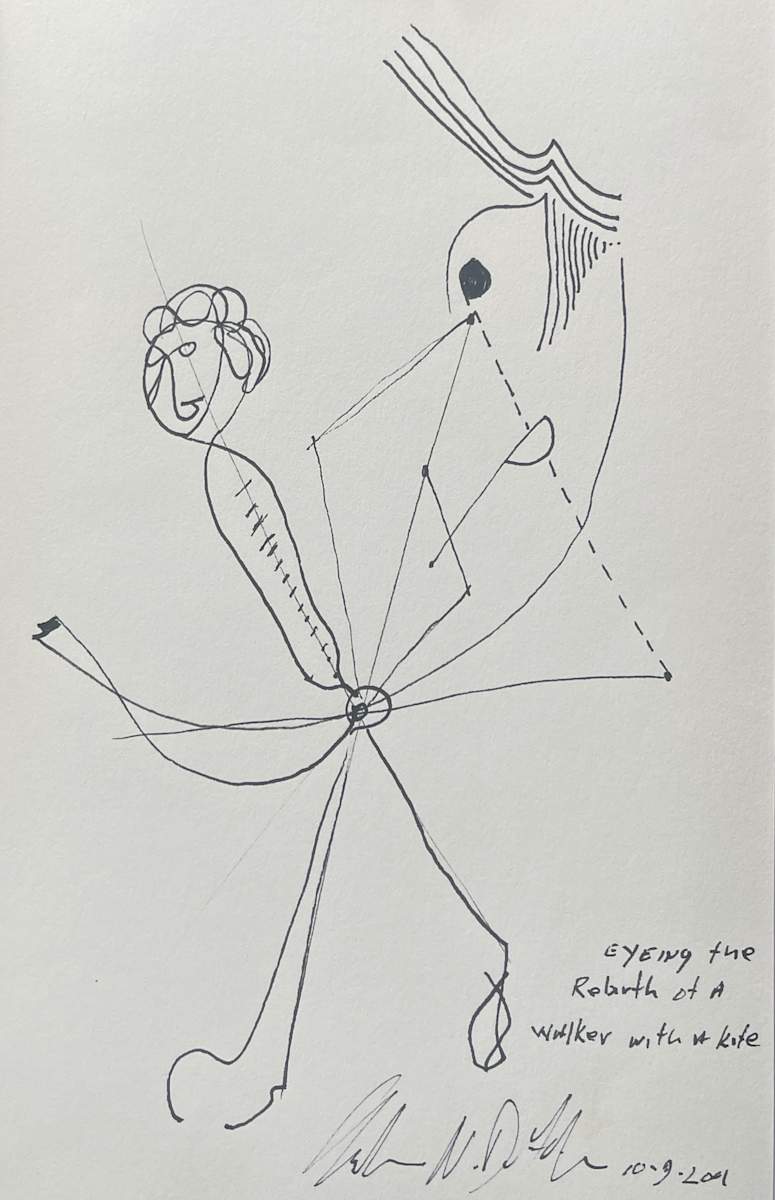 Walker With A Kite  ** by Angelo DeFilippo 