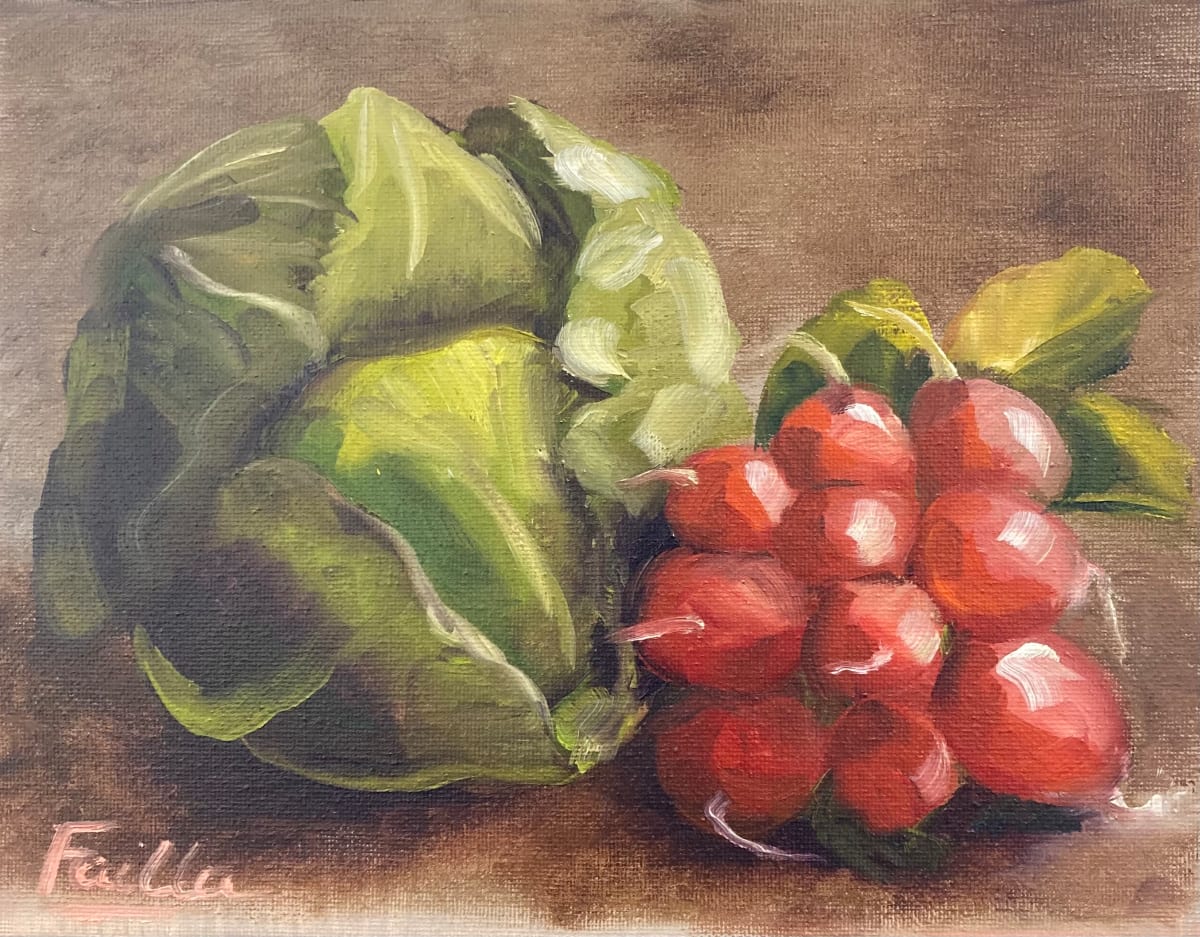 Cabbage and Radishes by Fran Failla 