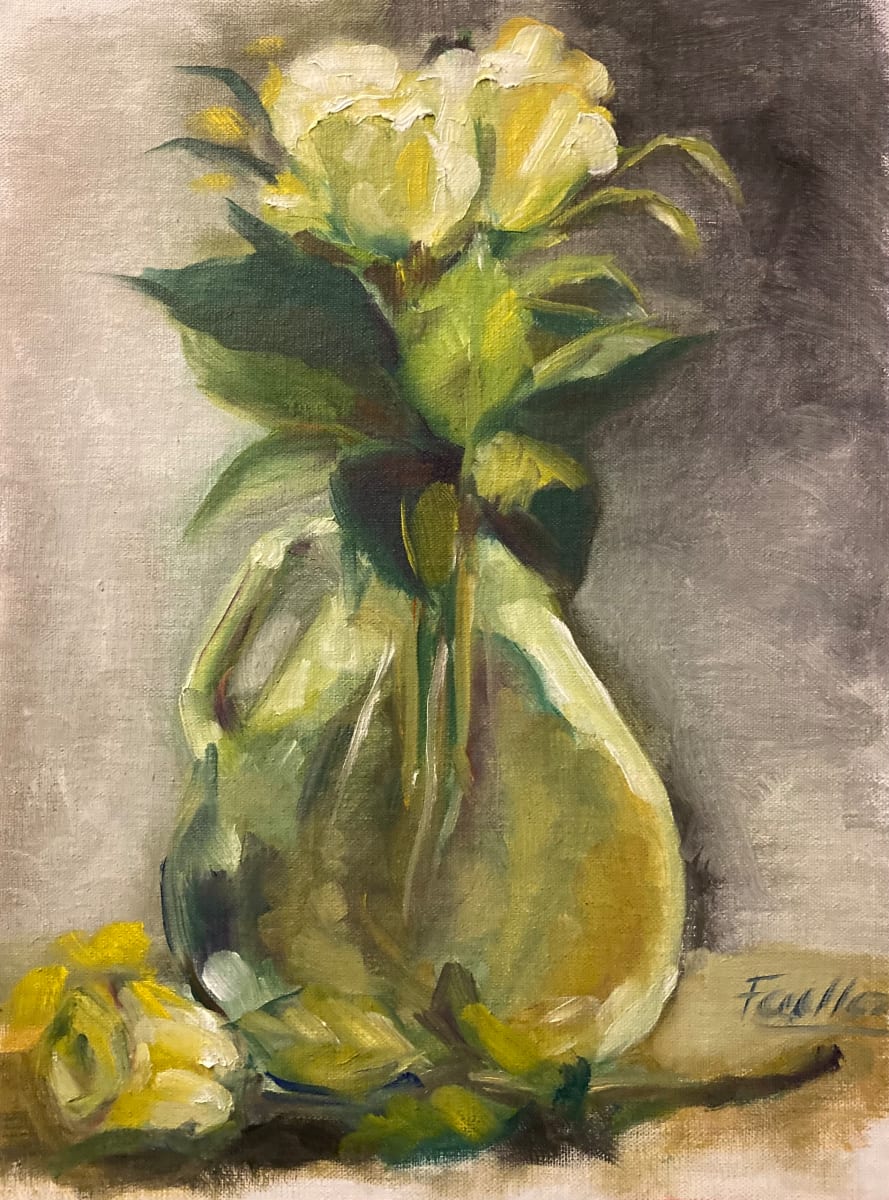 Green Glass and Roses by Fran Failla, Image 1.