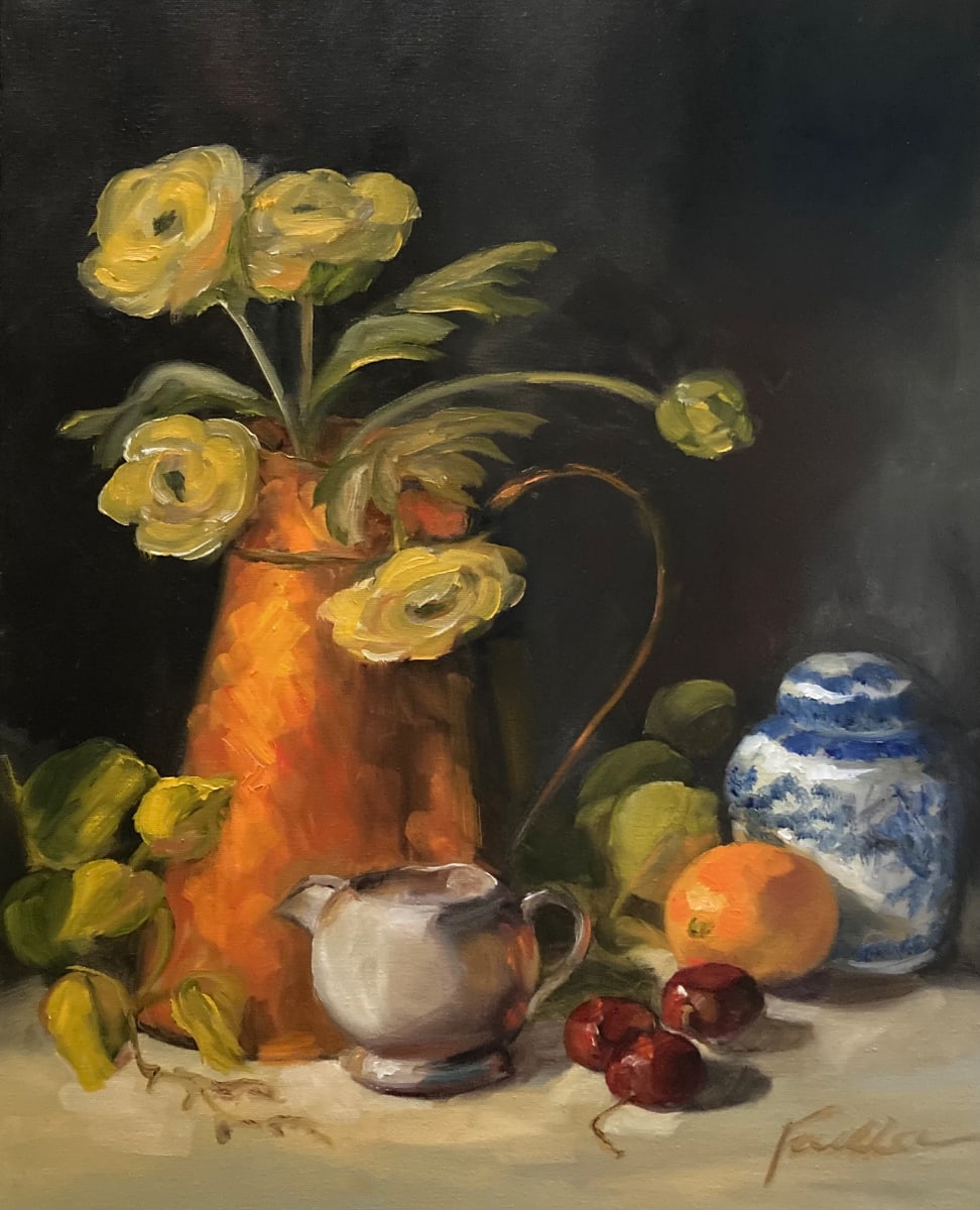 Gathering for the Three Cherry Waltz by Fran Failla 