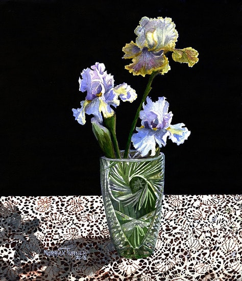 Iris and old ace by Cindy Norrick Turner, Image 1.