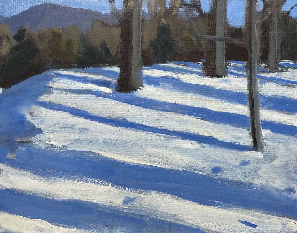Untitled (Snow Painting 225) by David Hawkins 
