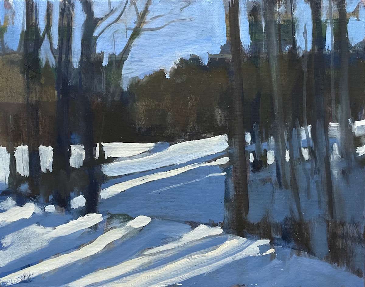 Untitled (Snow Painting 525) by David Hawkins 