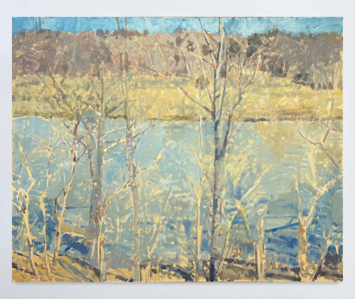 Our Pond, Very Early Spring by Annie Harris Massie 