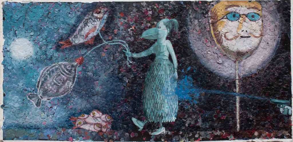 Binche Carnival with Goya Fish by Megan Marlatt 