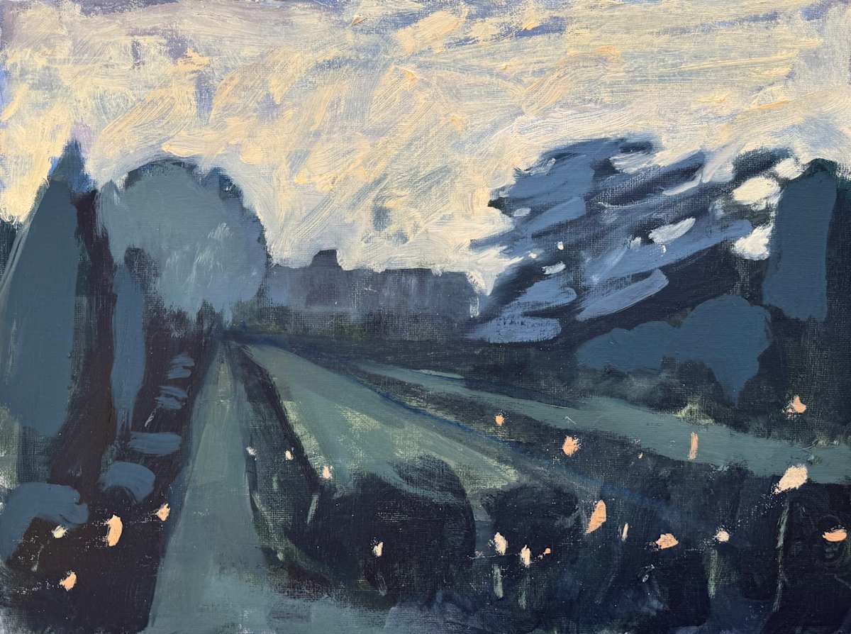 Study 3 for Count Westwest‘s Garden by David Hawkins, Image 1.