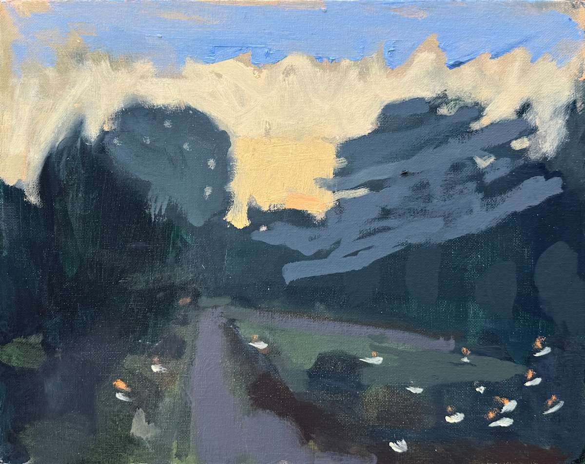 Study 1 for Count Westwest‘s Garden by David Hawkins, Image 1.