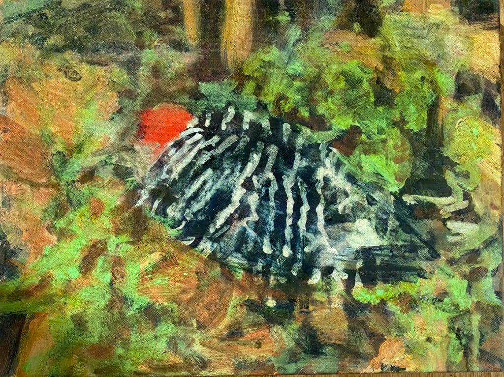 Bird on the Ground (g) by Dean Dass 