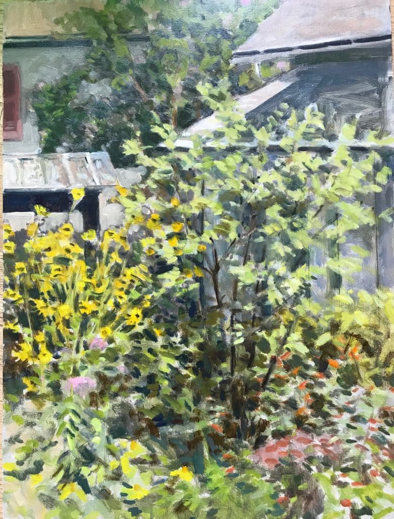 Backyard by Richard Crozier 