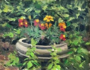 Marigolds by Richard Crozier 
