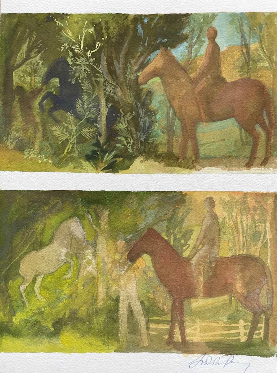 Equestrian Study #11 (G223-qr) by Lincoln Perry 