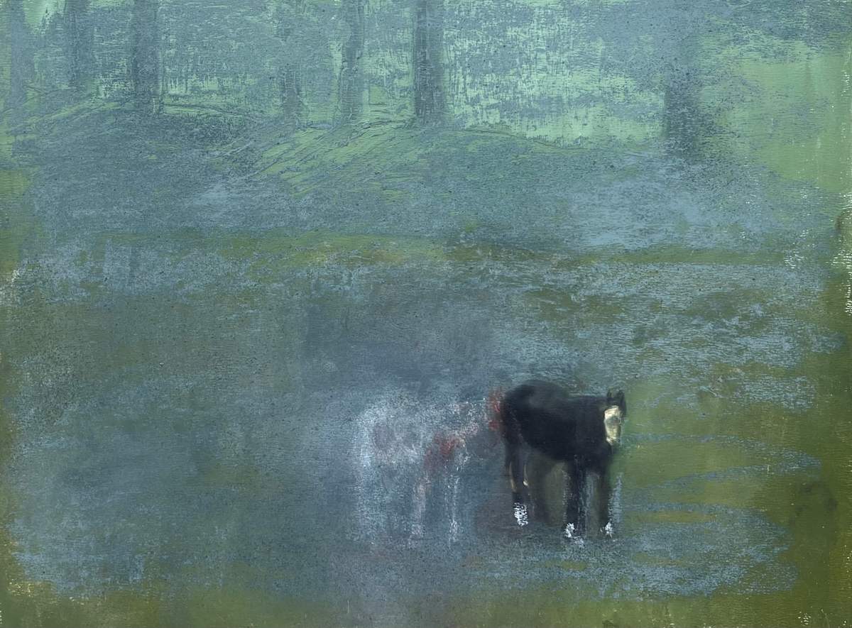 Black/Paint Horses by Pam Black 