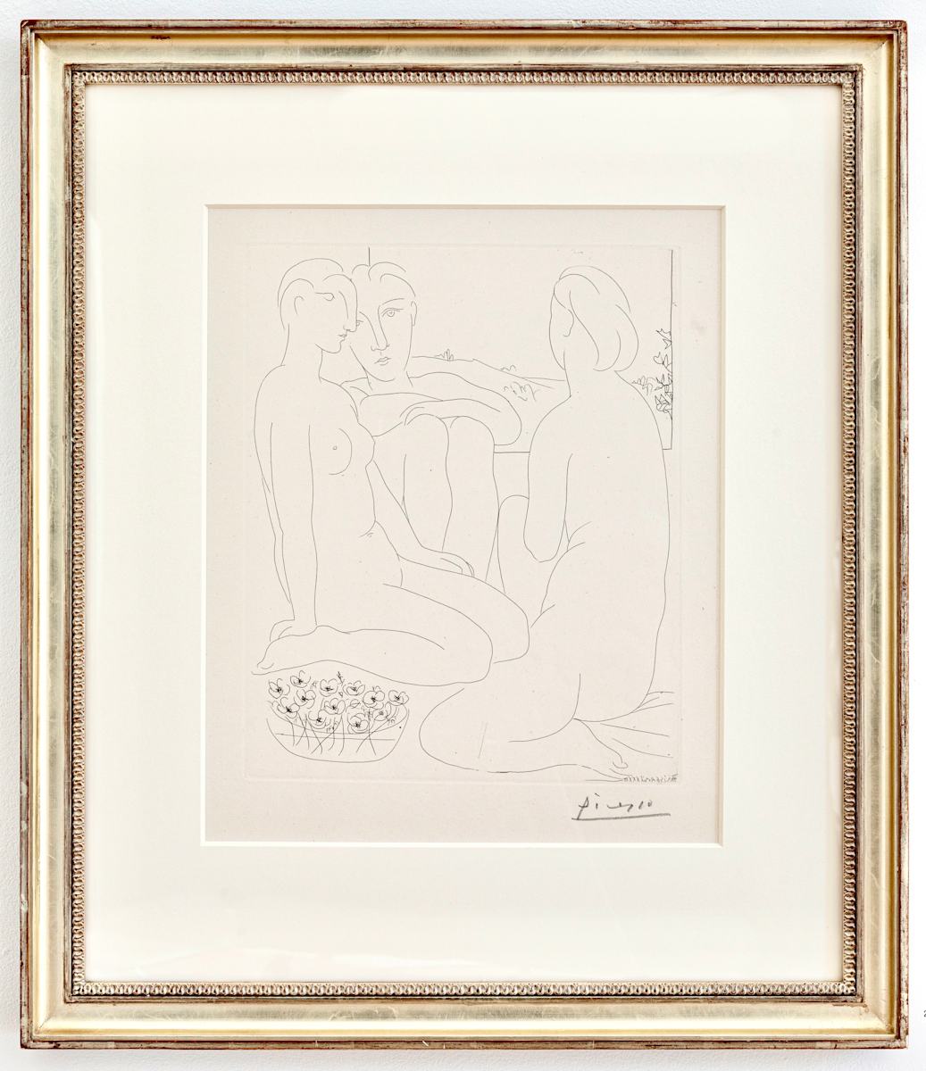 Trois Femmes nués et une Coupe d’Anèmones (Three Nudes et a Bowl of Anemones) by Pablo Picasso 
