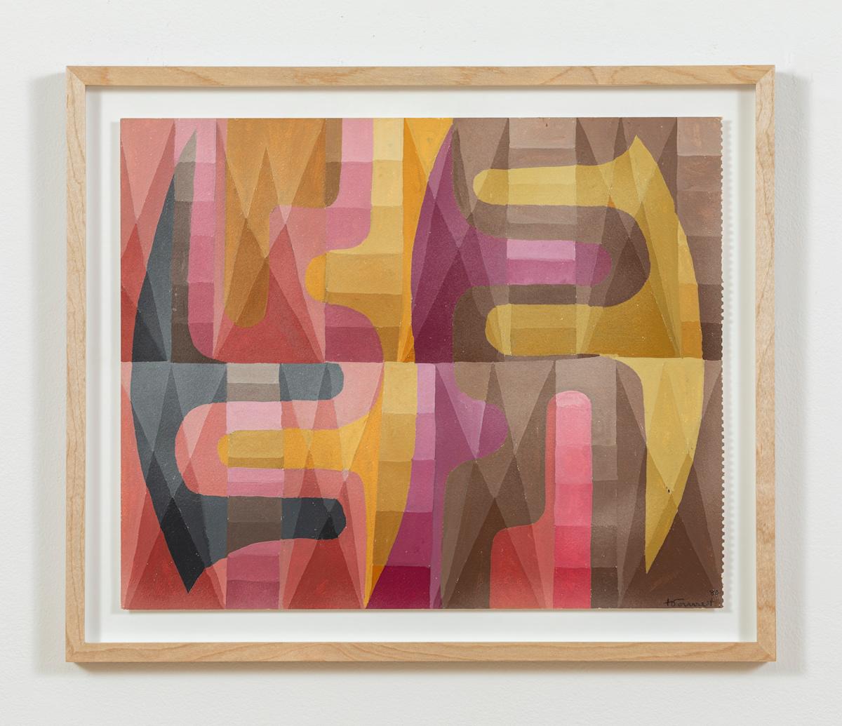 Gouache 1980 by Tony Gonnet 