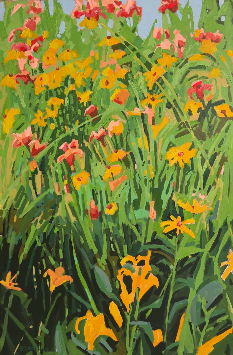 Lilies and Smooth Oxeye by Krista Townsend 