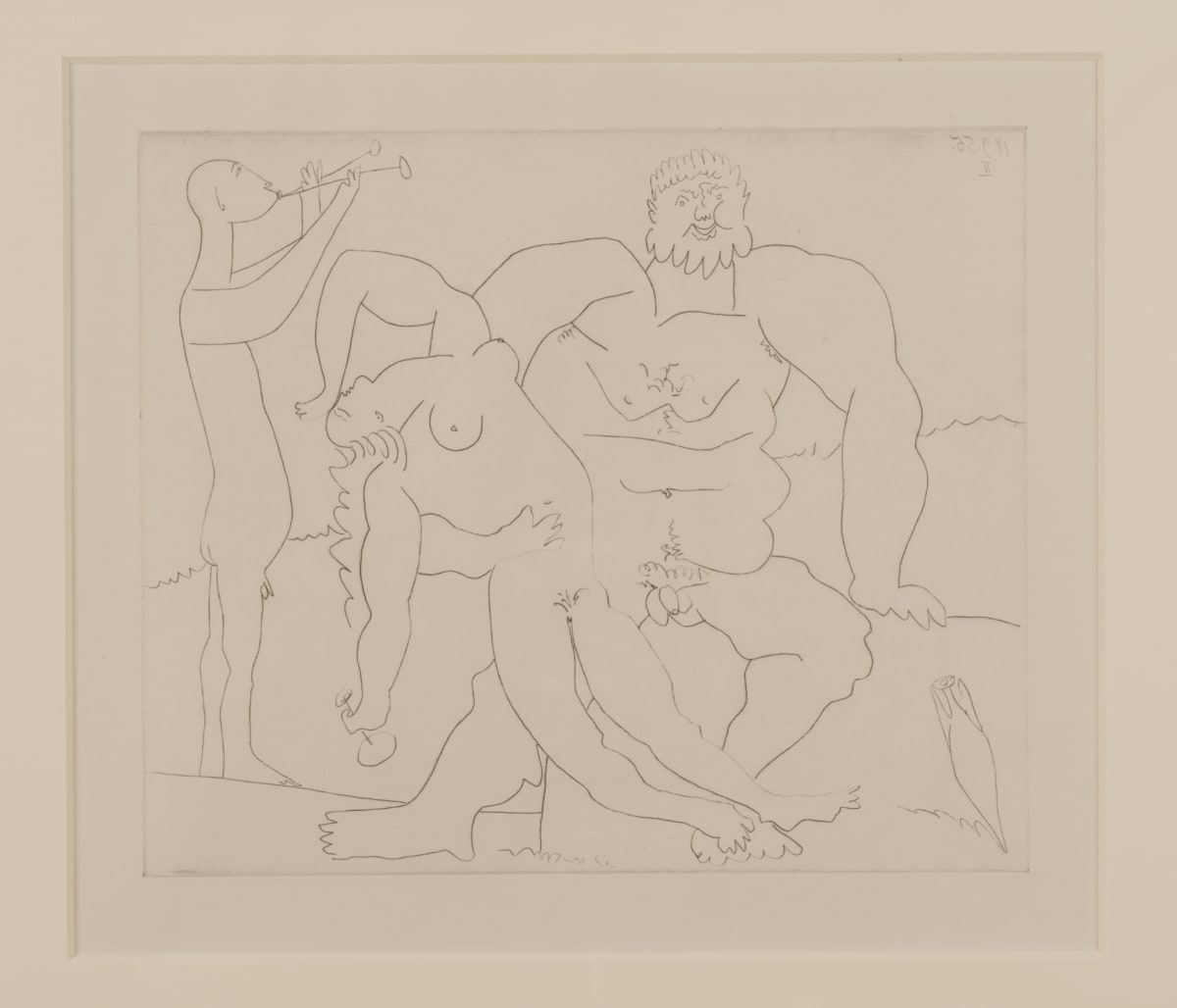 Bacchanale au Flutiste by Pablo Picasso, Image 18.
