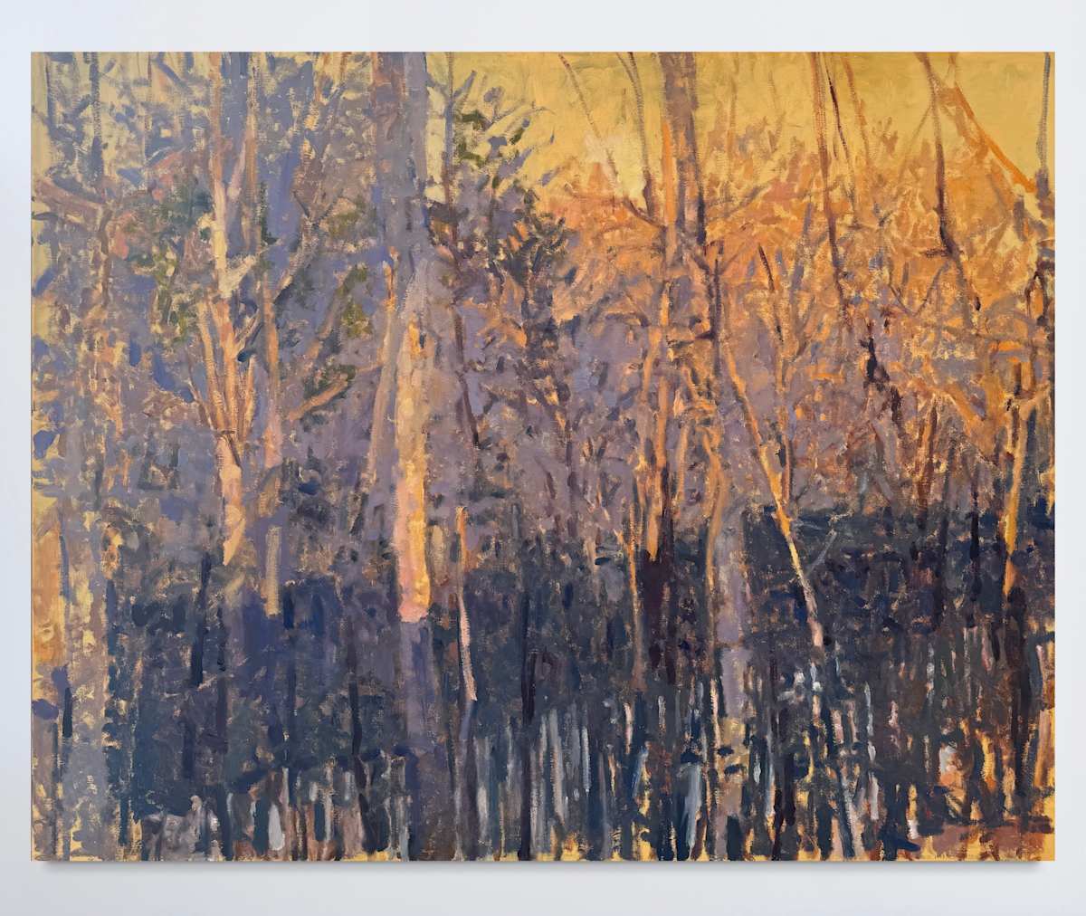 Amethyst Light Above the Pond by Annie Harris Massie 