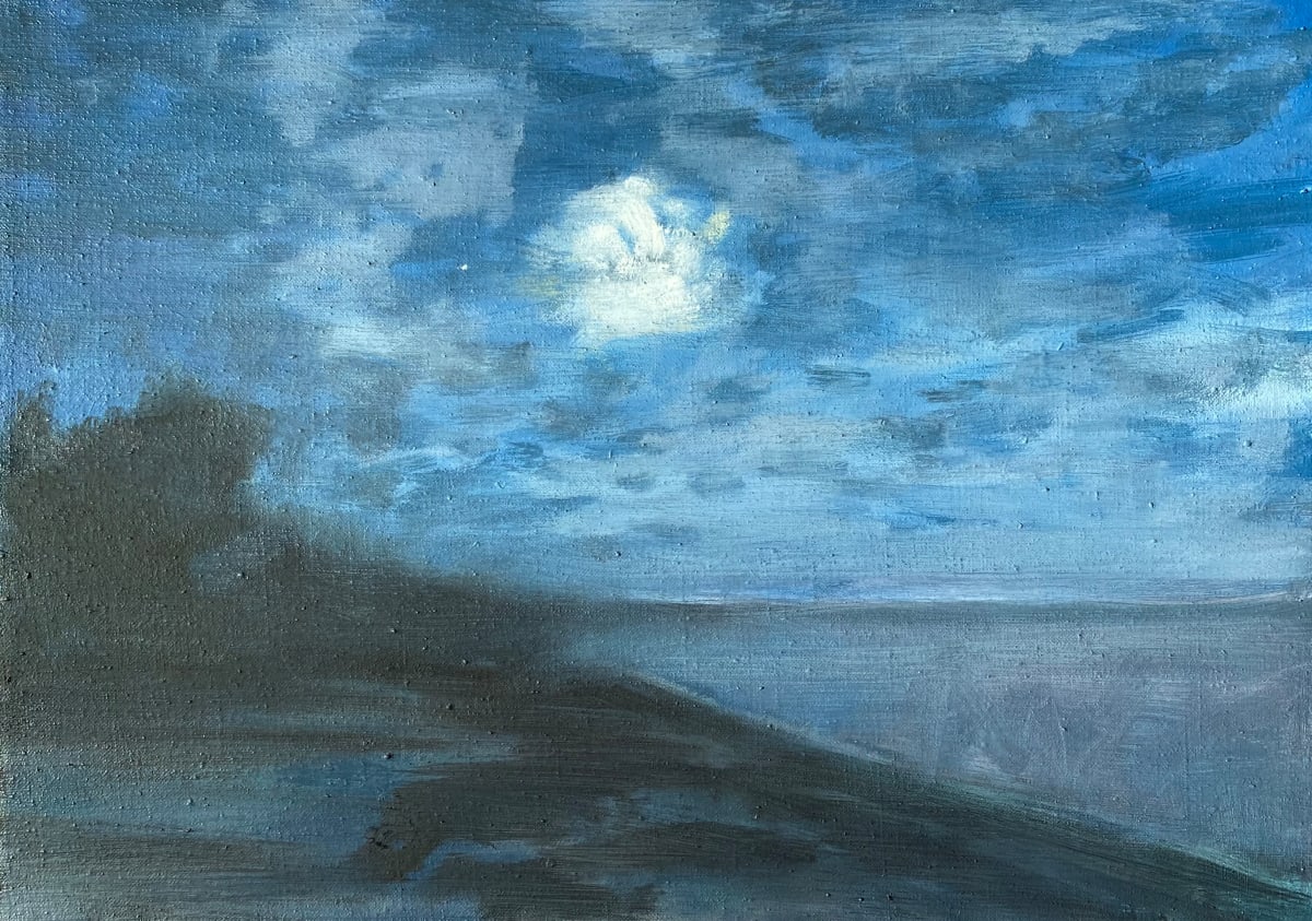 Venus and the Moon by Dean Dass, Image 1.