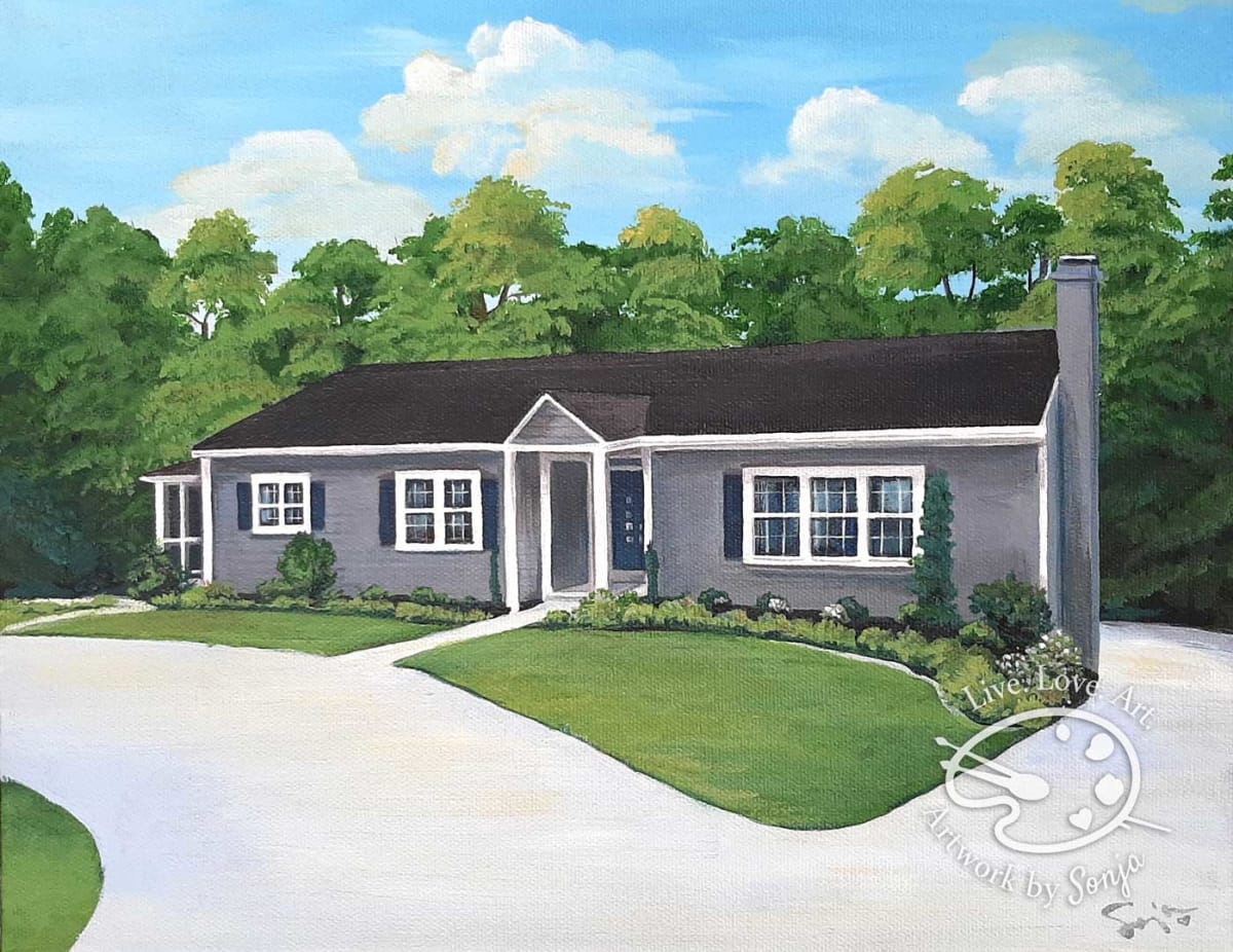Garden Ranch House Portrait, Image 1.