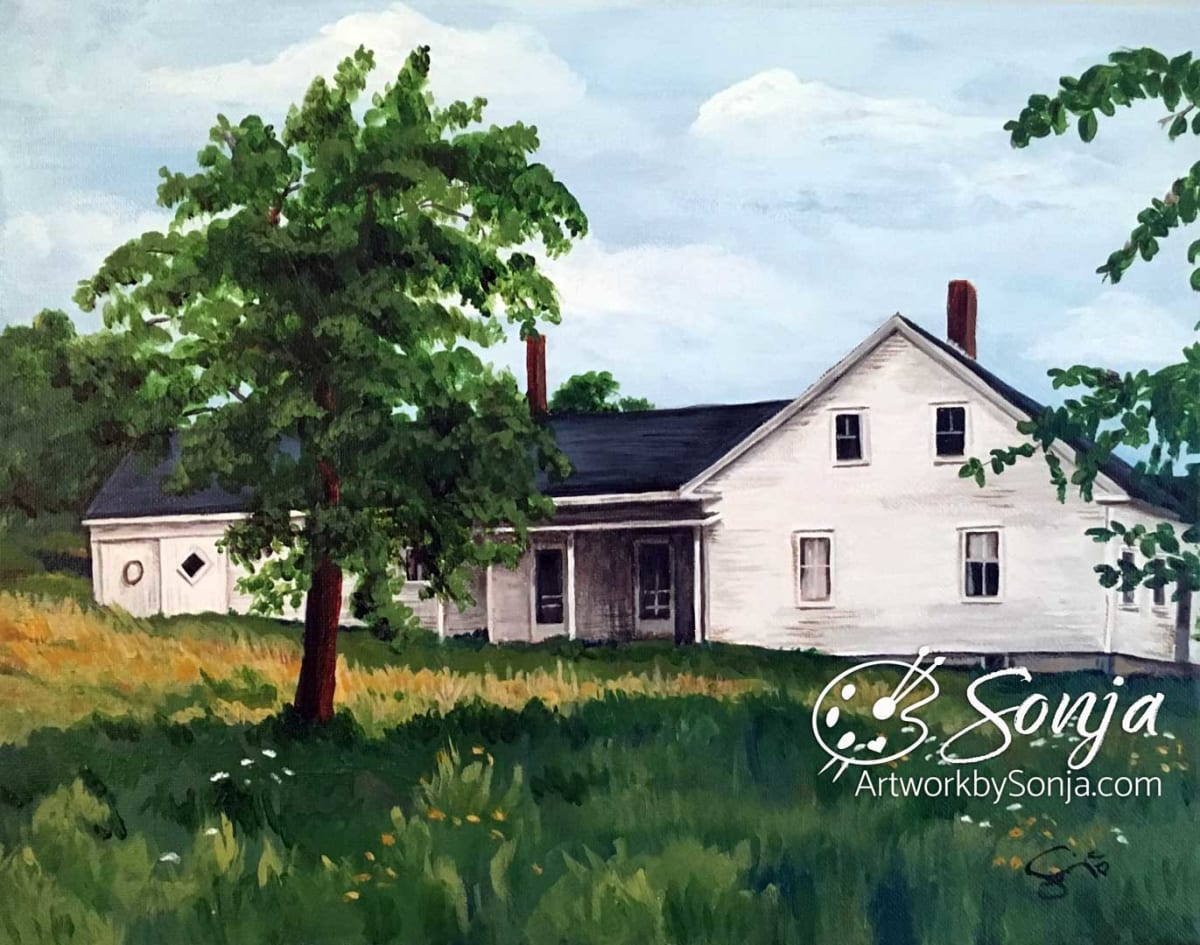 Maine Farmhouse 2 Painting by Sonja Petersen 