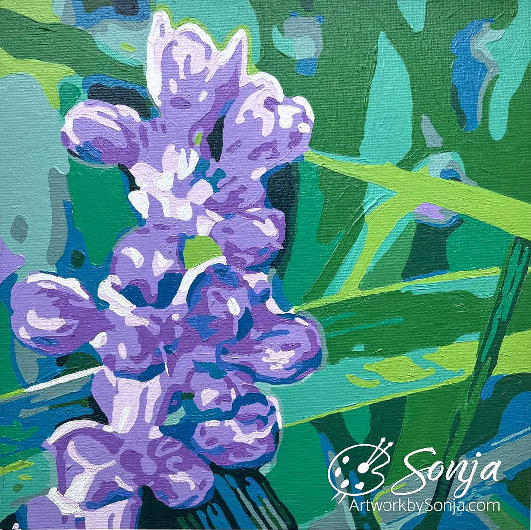 Soft Focus Larkspur by Sonja Petersen 