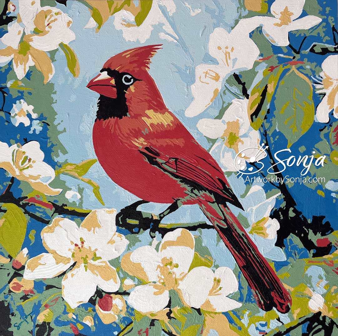 Virginia Red - Mounted Print by Sonja Petersen 