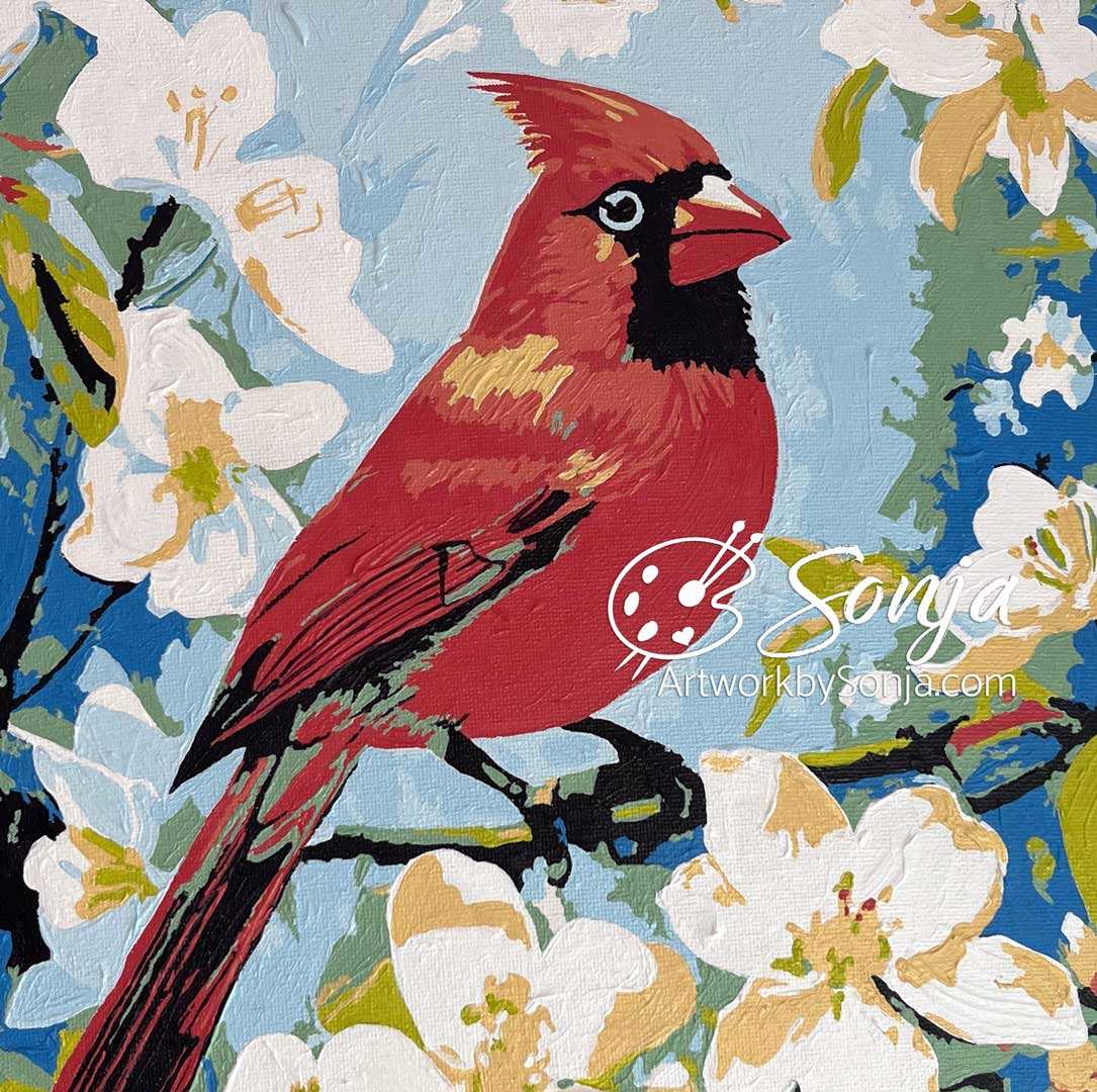 VA Red II - Mounted Print by Sonja Petersen 