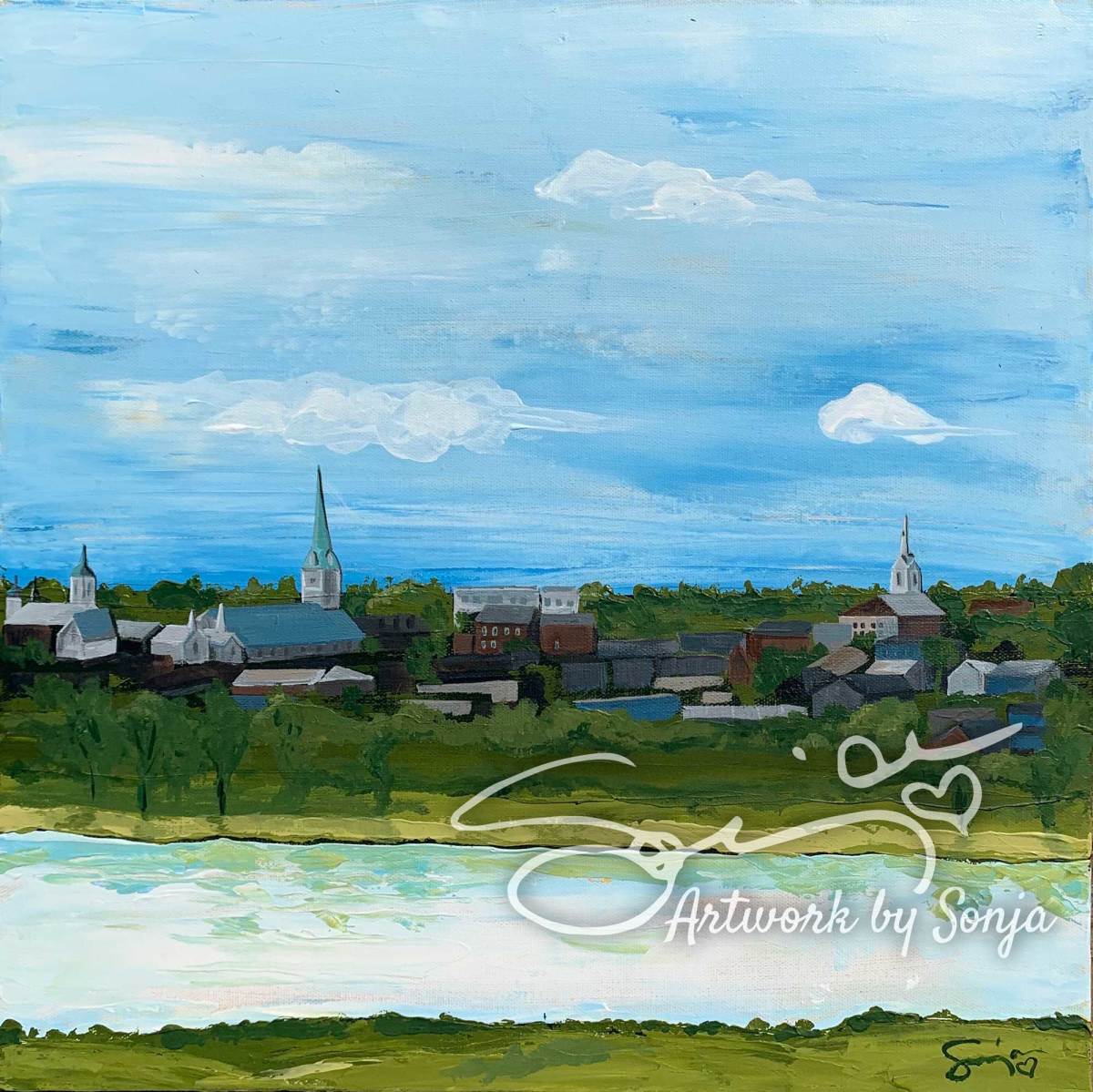 Skyline over Rappahannock by Sonja Petersen  