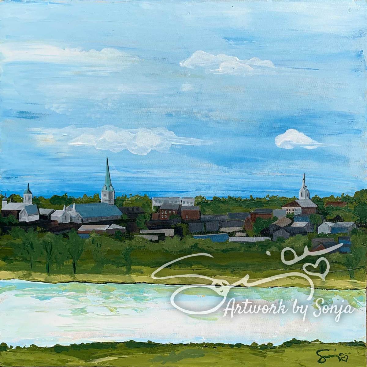 Skyline over Rappahannock by Sonja Petersen  