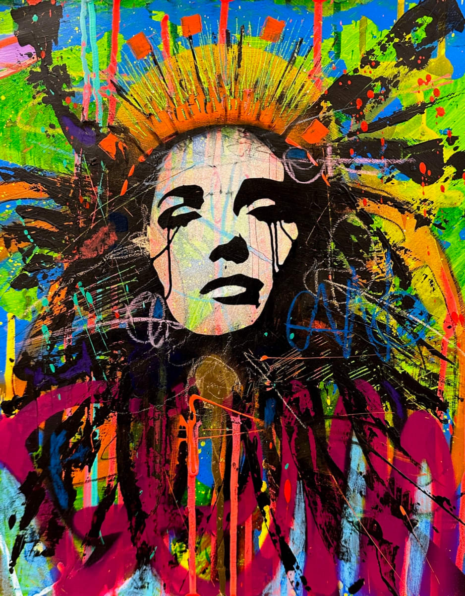 Confide by AURAxDR  Image: 11 x 14 Original Painting